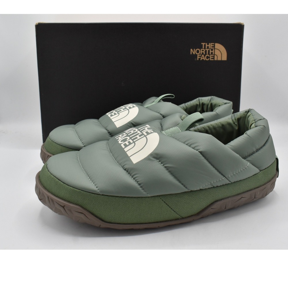 The North Face Nuptse Mule Women 9 Slate Moss Green New Puffer Shoes